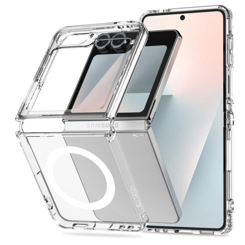 Θήκη Tech-Protect Flexair Hybrid MagSafe για Samsung Galaxy Z Flip 6 / 7 FE, διάφανη