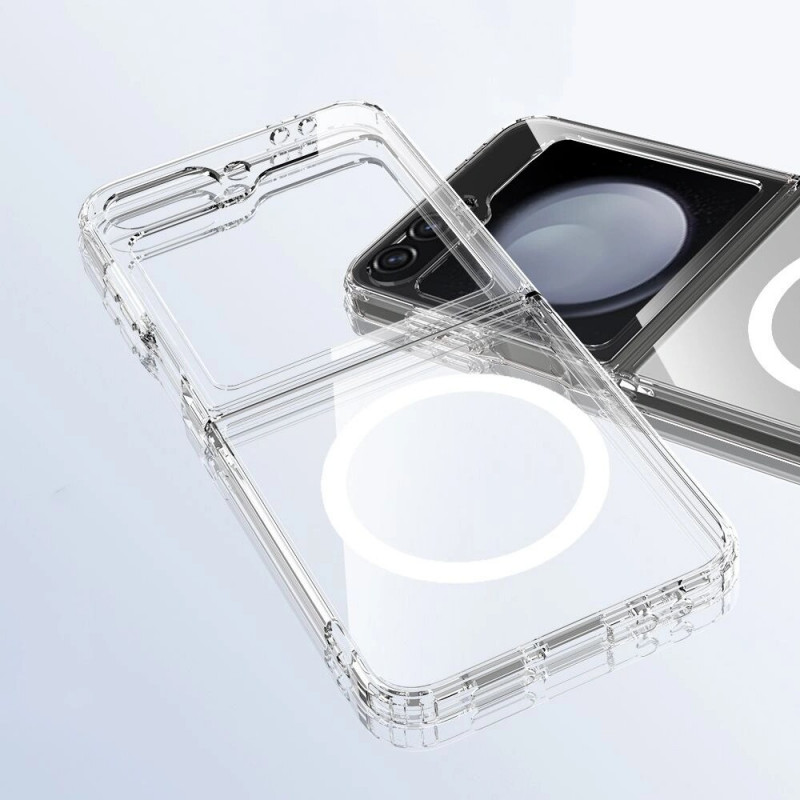 Θήκη Tech-Protect Flexair Hybrid MagSafe για Samsung Galaxy Z Flip 6 / 7 FE, διάφανη