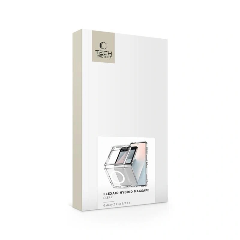 Θήκη Tech-Protect Flexair Hybrid MagSafe για Samsung Galaxy Z Flip 6 / 7 FE, διάφανη