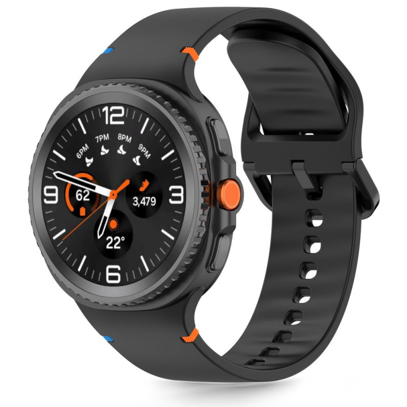 Tech-Protect Silicone λουράκι για Samsung Galaxy Watch 8 / 9 / Classic 40/44/46 mm, μαύρο