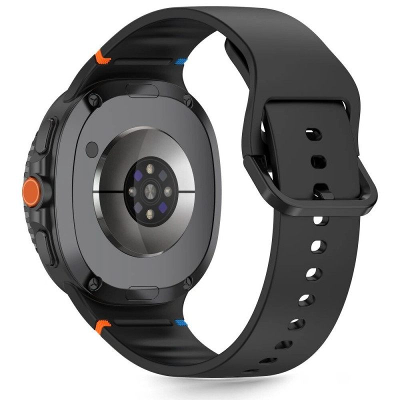 Tech-Protect Silicone λουράκι για Samsung Galaxy Watch 8 / 9 / Classic 40/44/46 mm, μαύρο