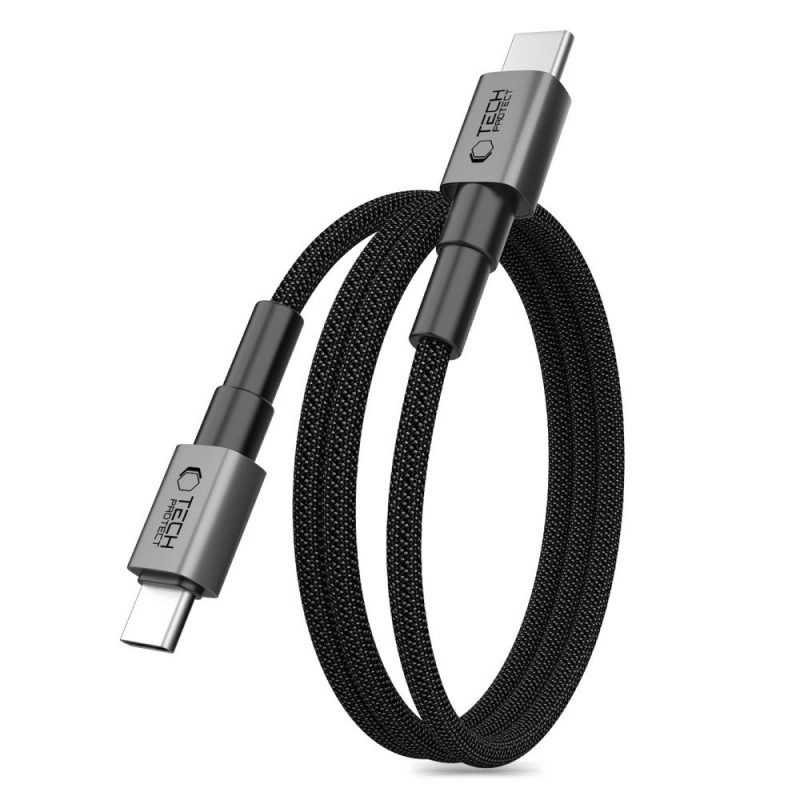 Tech-Protect Ultraboost DNA MagTwist καλώδιο USB-C PD 100W / 5A, 100 cm, γκρι σιδήρου