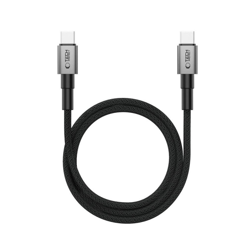 Tech-Protect Ultraboost DNA MagTwist καλώδιο USB-C PD 100W / 5A, 100 cm, γκρι σιδήρου