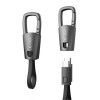 Tech-Protect Ultraboost DNA καλώδιο μπρελόκ USB-C / USB-C PD 60W / 3A, 17 cm, γκρι σιδήρου
