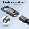 Tech-Protect Ultraboost DNA καλώδιο μπρελόκ USB-C / USB-C PD 60W / 3A, 17 cm, γκρι σιδήρου