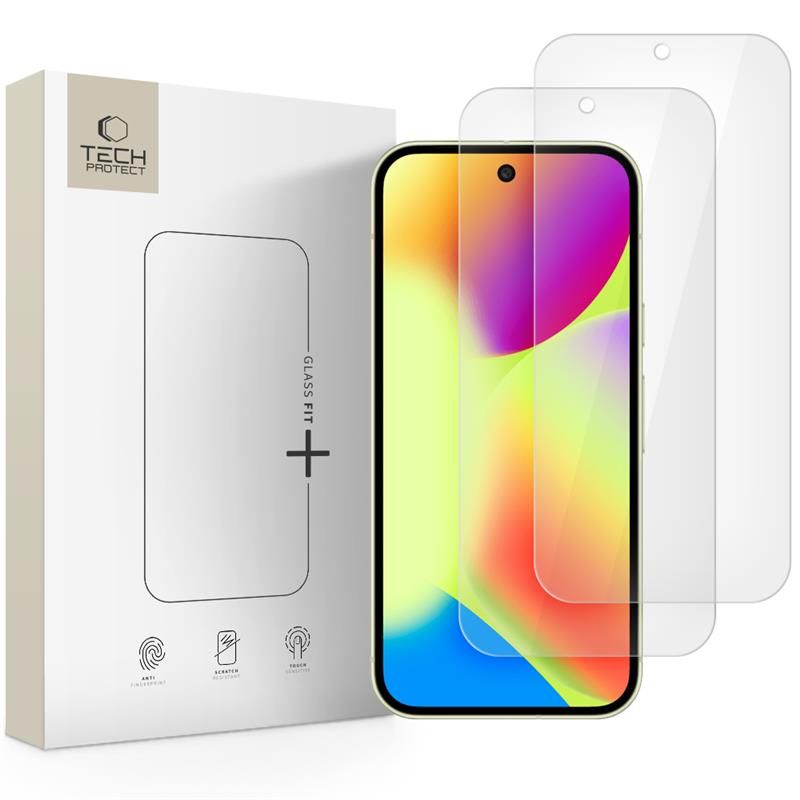 Tech-Protect Glass Fit+ σκληρυμένο γυαλί για Google Pixel 9 / 9 Pro / 10 / 10 Pro / 11 / 11 Pro, διαφανές (2 τεμ.)
