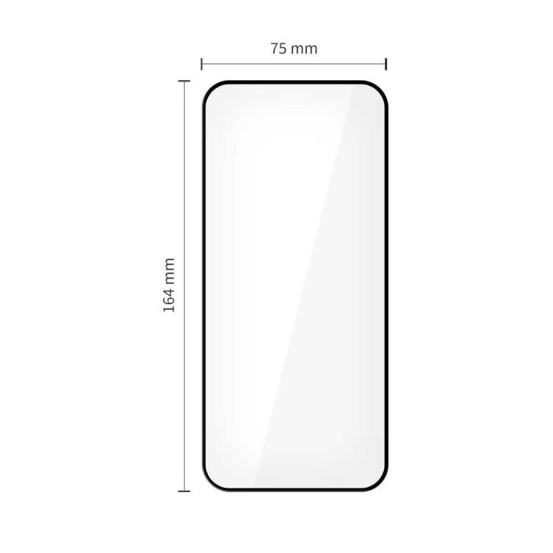 Tech-Protect Glass Fit+ σκληρυμένο γυαλί για Xiaomi Redmi 15 4G / 5G, μαύρο (2 τεμ.)