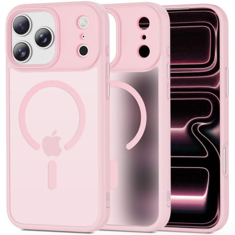Tech-Protect MagMat MagSafe θήκη για Apple iPhone 17 Pro, ματ ροζ
