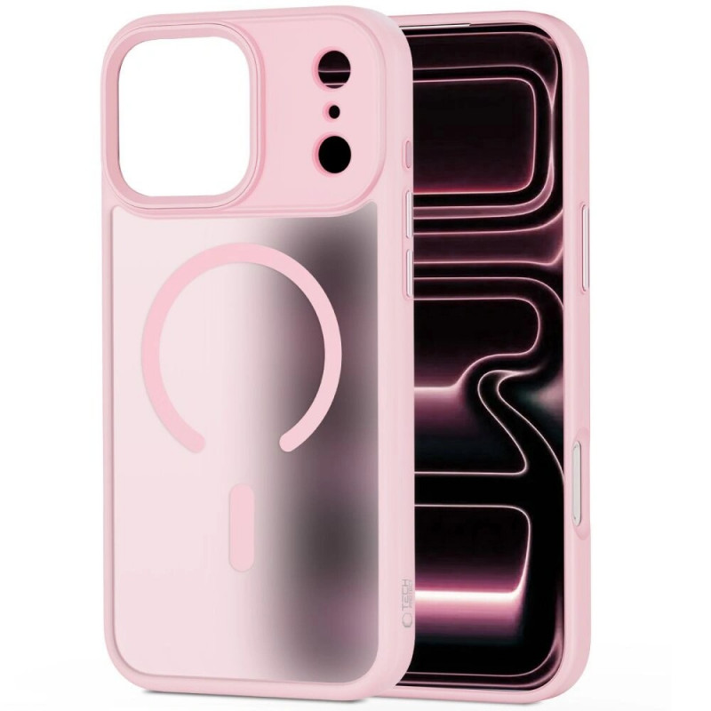 Tech-Protect MagMat MagSafe θήκη για Apple iPhone 17 Pro, ματ ροζ