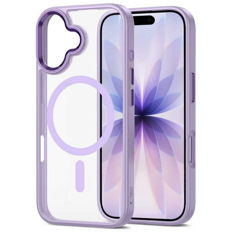 Tech-Protect MagMat MagSafe θήκη για Apple iPhone 17, λεβάντα/διάφανη