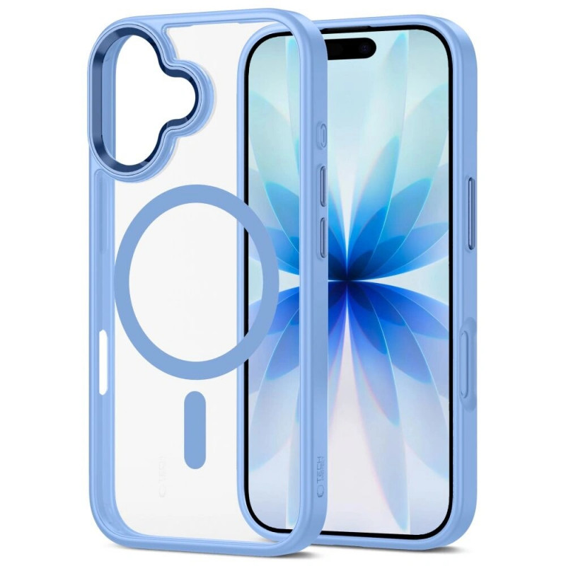 Tech-Protect MagMat MagSafe θήκη για Apple iPhone 17, μπλε ομίχλης/διάφανη