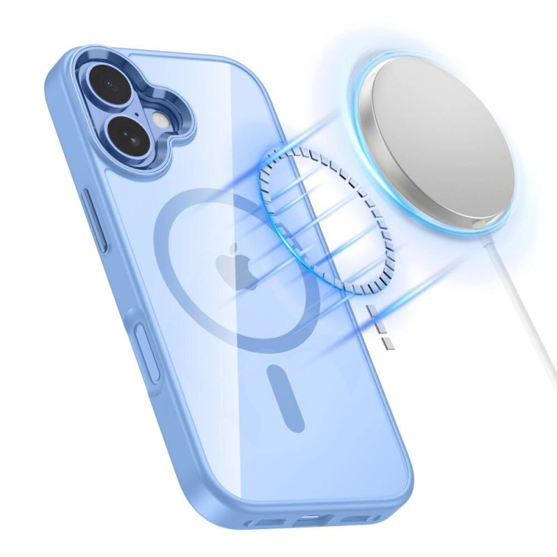 Tech-Protect MagMat MagSafe θήκη για Apple iPhone 17, μπλε ομίχλης/διάφανη