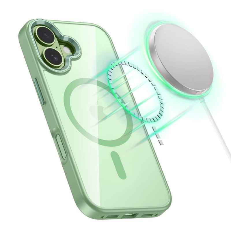 Tech-Protect MagMat MagSafe θήκη για Apple iPhone 17, πράσινο φασκόμηλου/διάφανη