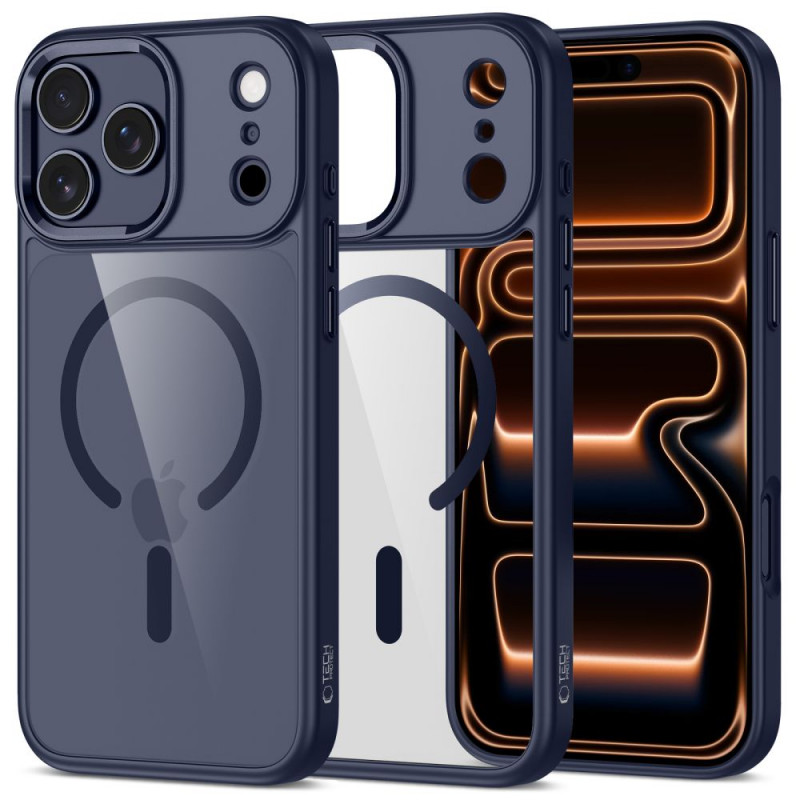 Tech-Protect MagMat MagSafe θήκη για Apple iPhone 17 Pro, βαθύ μπλε/διάφανη