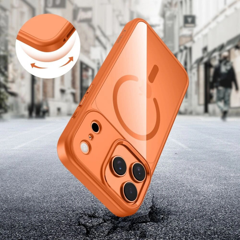 Tech-Protect MagMat MagSafe θήκη για Apple iPhone 17 Pro Max, κοσμικό πορτοκαλί/διάφανη