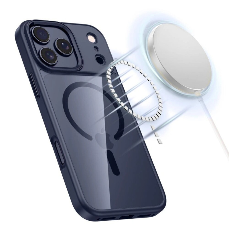Tech-Protect MagMat MagSafe θήκη για Apple iPhone 17 Pro Max, βαθύ μπλε/διάφανη