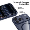 Tech-Protect MagMat MagSafe θήκη για Apple iPhone 17 Pro Max, βαθύ μπλε/διάφανη
