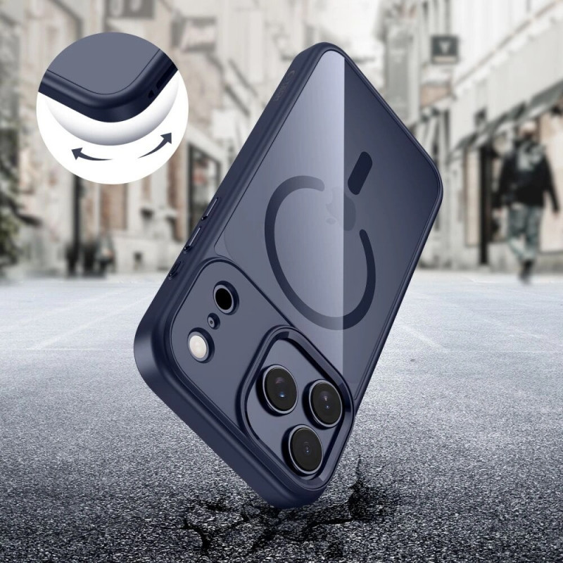 Tech-Protect MagMat MagSafe θήκη για Apple iPhone 17 Pro Max, βαθύ μπλε/διάφανη