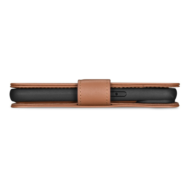 iCarer Wallet Case 2in1 δερμάτινη θήκη με καπάκι για iPhone 14 Plus, Anti-RFID, καφέ (WMI14220727-BN)