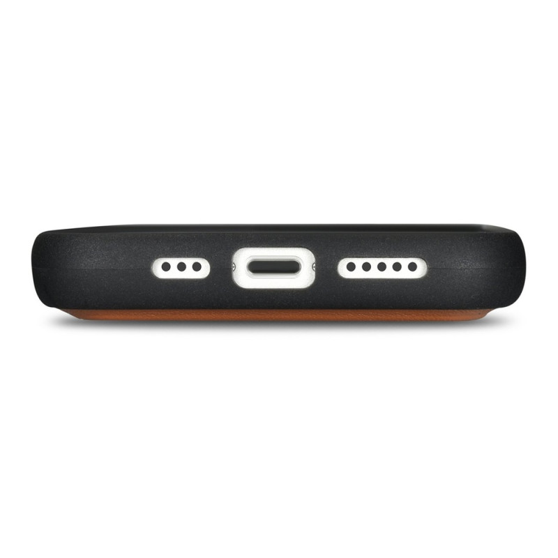 iCarer Wallet Case 2in1 δερμάτινη θήκη με καπάκι για iPhone 14 Plus, Anti-RFID, καφέ (WMI14220727-BN)