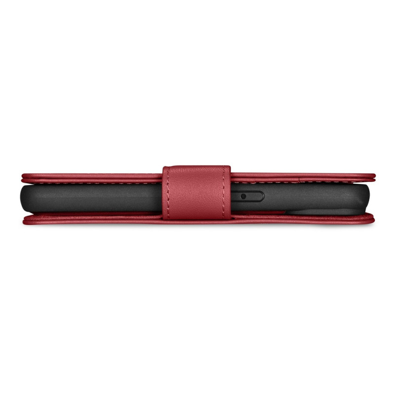 iCarer Wallet Case 2in1 δερμάτινη θήκη με καπάκι για iPhone 14 Plus, Anti-RFID, κόκκινη (WMI14220727-RD)