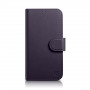 iCarer Wallet Case 2in1 δερμάτινη θήκη με καπάκι για iPhone 14 Plus, Anti-RFID, σκούρο μωβ (WMI14220727-DP)