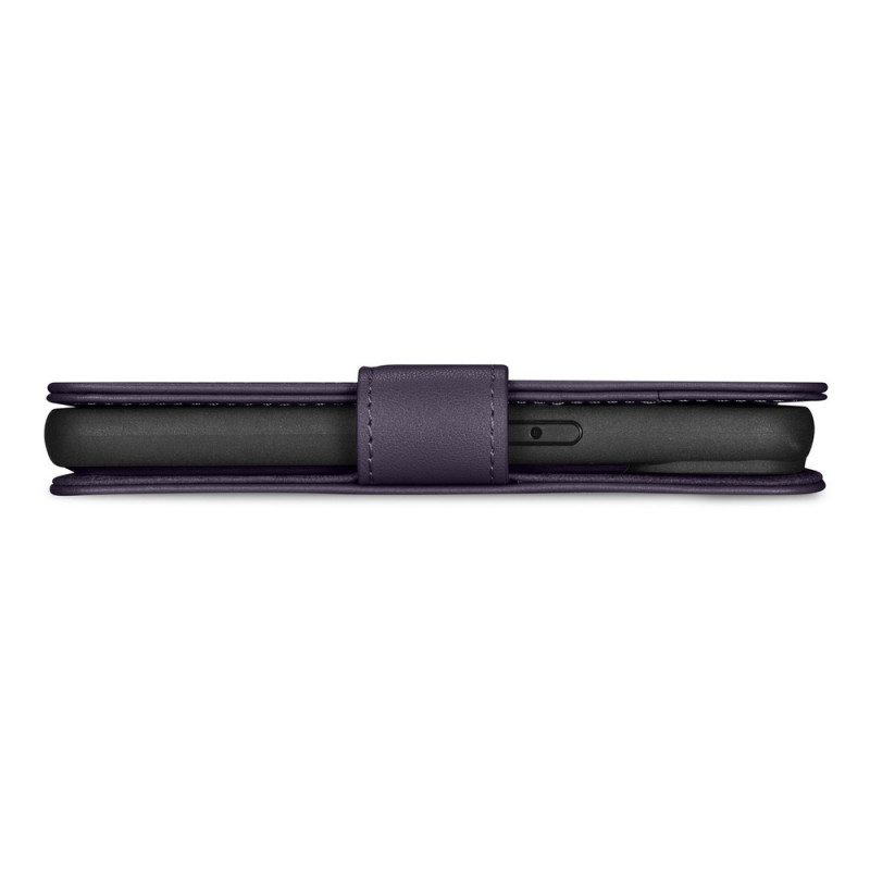 iCarer Wallet Case 2in1 δερμάτινη θήκη με καπάκι για iPhone 14 Plus, Anti-RFID, σκούρο μωβ (WMI14220727-DP)