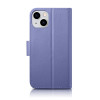iCarer Wallet Case 2in1 δερμάτινη θήκη με καπάκι για iPhone 14 Plus, Anti-RFID, ανοιχτό μωβ (WMI14220727-LP)