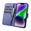 iCarer Wallet Case 2in1 δερμάτινη θήκη με καπάκι για iPhone 14 Plus, Anti-RFID, ανοιχτό μωβ (WMI14220727-LP)
