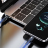 Καλώδιο Dudao L3CC USB-C σε USB-C 60 W, 1,2 m, πλεκτό, μαύρο