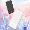 Powerbank Dudao K10 10000 mAh, 2 x USB-A, 2,4 A, λευκό