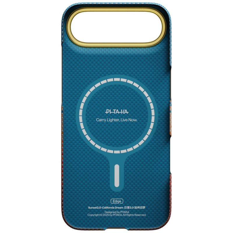PITAKA Edge Case California Dream 01 θήκη για Apple iPhone Air, ηλιοβασίλεμα
