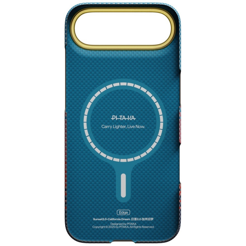 PITAKA Edge Case California Dream 03 θήκη για Apple iPhone Air, ηλιοβασίλεμα