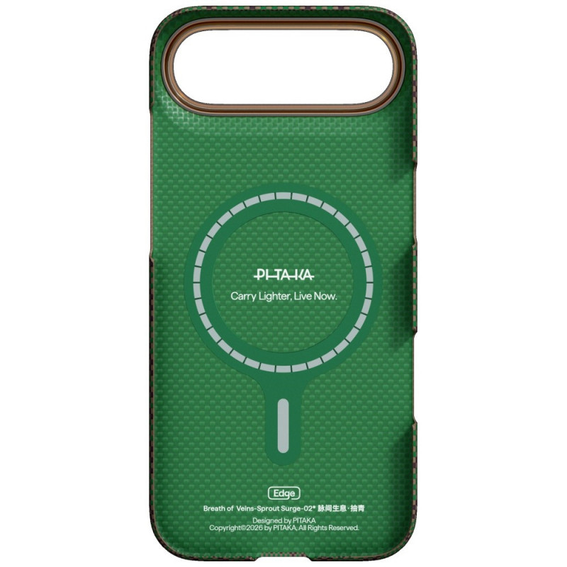 PITAKA Edge Case Breath of Veins θήκη για Apple iPhone Air, sprout surge