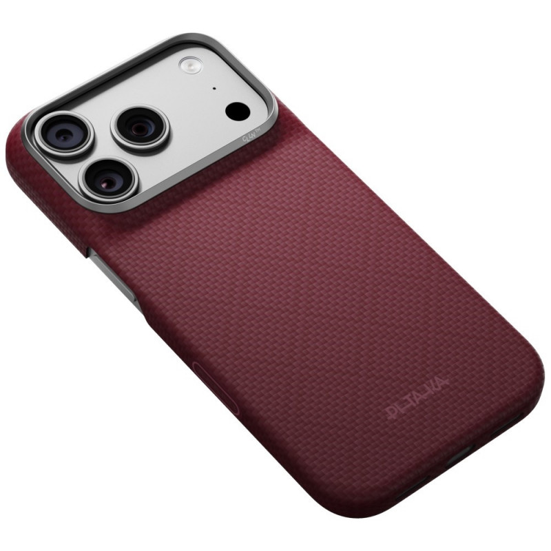 PITAKA Edge Case Argyle MagSafe θήκη για Apple iPhone 18 Pro / 17 Pro, μπορντό