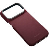 PITAKA Edge Case Argyle MagSafe θήκη για Apple iPhone 18 Pro / 17 Pro, μπορντό
