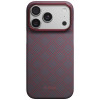 PITAKA Edge Case Argyle MagSafe θήκη για Apple iPhone 18 Pro / 17 Pro, μπλε-κόκκινη