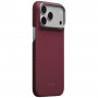 PITAKA Edge Case Argyle MagSafe θήκη για Apple iPhone 18 Pro Max / 17 Pro Max, μπορντό