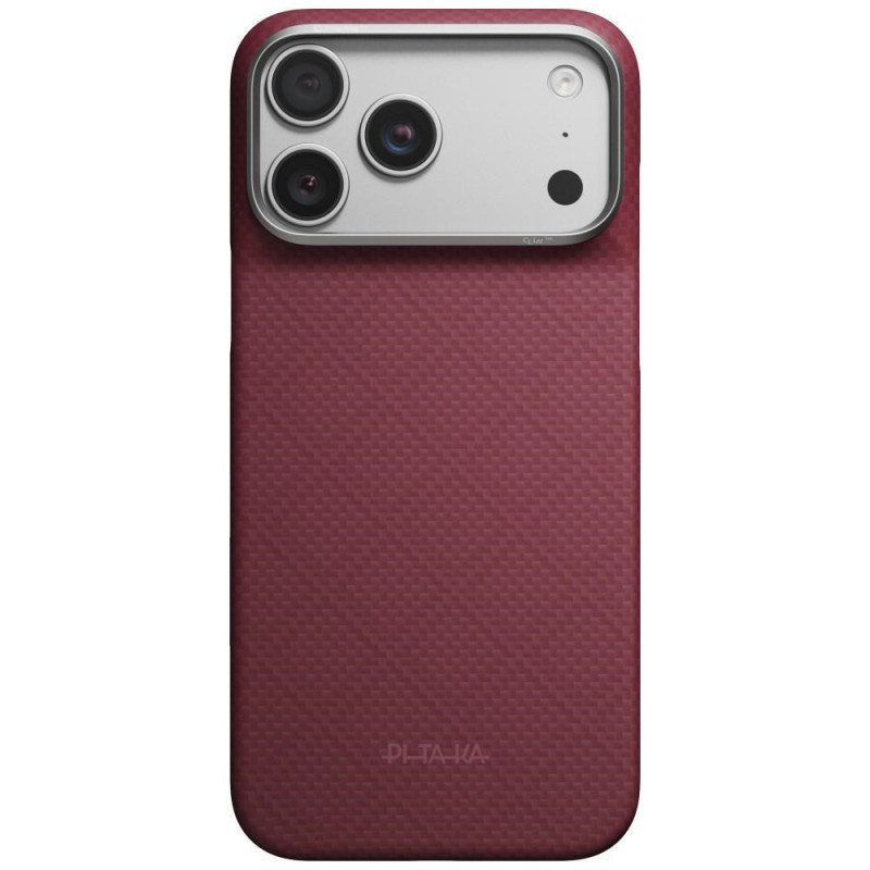 PITAKA Edge Case Argyle MagSafe θήκη για Apple iPhone 18 Pro Max / 17 Pro Max, μπορντό