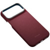 PITAKA Edge Case Argyle MagSafe θήκη για Apple iPhone 18 Pro Max / 17 Pro Max, μπορντό