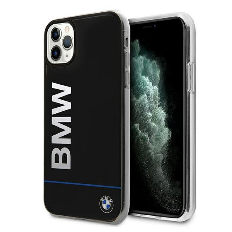 BMW BMHCN58PCUBBK Apple iPhone 11 Pro θήκη hardcase Signature Printed Logo, μαύρη
