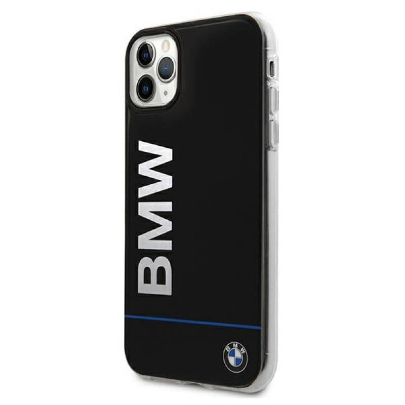 BMW BMHCN65PCUBBK Apple iPhone 11 Pro Max θήκη hardcase Signature Printed Logo, μαύρη
