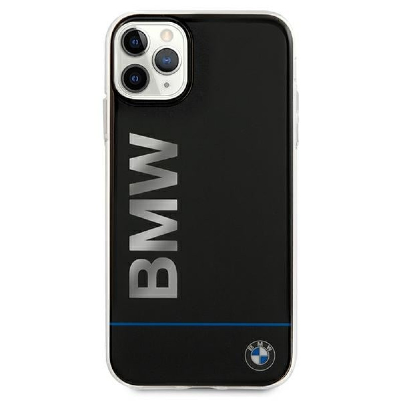 BMW BMHCN65PCUBBK Apple iPhone 11 Pro Max θήκη hardcase Signature Printed Logo, μαύρη