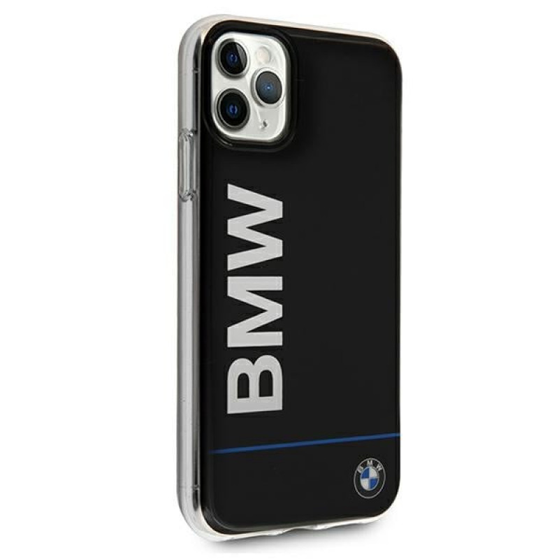 BMW BMHCN65PCUBBK Apple iPhone 11 Pro Max θήκη hardcase Signature Printed Logo, μαύρη