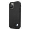 BMW BMHCP12LRCDPK Apple iPhone 12 Pro Max θήκη hardcase δερμάτινη Deboss, μαύρη