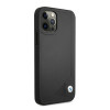BMW BMHCP12LRCDPK Apple iPhone 12 Pro Max θήκη hardcase δερμάτινη Deboss, μαύρη