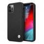 BMW BMHCP12MRCDPK Apple iPhone 12 / 12 Pro θήκη σκληρή Leather Deboss, μαύρη