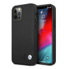 BMW BMHCP12MRCDPK Apple iPhone 12 / 12 Pro θήκη σκληρή Leather Deboss, μαύρη