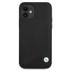 BMW BMHCP12SRCDPK Apple iPhone 12 mini θήκη σκληρή Leather Deboss, μαύρη