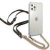 Guess GUHCP12MKC4GSGO Apple iPhone 12 / 12 Pro θήκη hardcase 4G Gold Chain, διαφανής